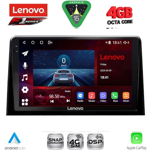 LENOVO SSQ 9082_CPA (10inc) MULTIMEDIA TABLET for CITROEN BERLINGO – OPEL COMBO – PEUGEOT PARTNER – TOYOTA PROACE mod. 2018-2026 - FIAT DOBLO mod. 2022-2026