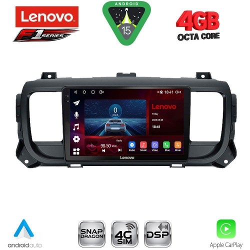 LENOVO SSQ 9729_CPA (9inc) MULTIMEDIA TABLET for CITROEN JUMPY-SPACETOURER – PEUGEOT EXPERT-TRAVELLER – TOYOTA PROACE mod. 2016-2026