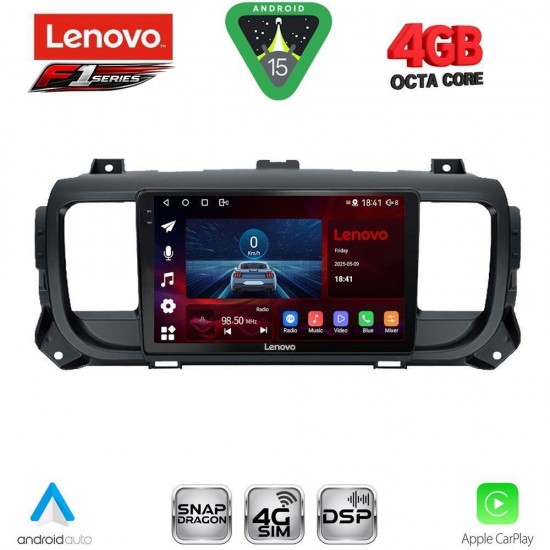 LENOVO SSQ 9729_CPA (9inc) MULTIMEDIA TABLET for CITROEN JUMPY-SPACETOURER – PEUGEOT EXPERT-TRAVELLER – TOYOTA PROACE mod. 2016-2026