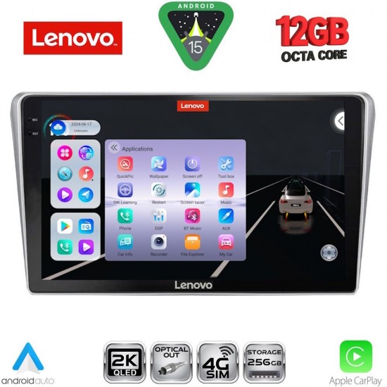 LENOVO SSZ 12704SL_CPA (9inc) MULTIMEDIA TABLET for TOYOTA AVENSIS (T25) mod. 2003-2009 (SILVER)