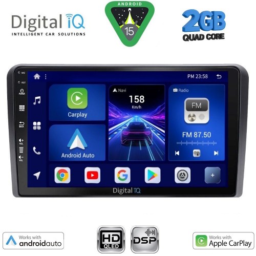 DIGITAL IQ BXC 3455_CPAA (9inc) MULTIMEDIA TABLET for NISSAN PRIMERA P12 mod. 2001-2008