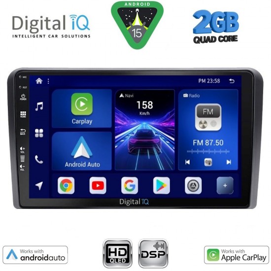 DIGITAL IQ BXC 3455_CPAA (9inc) MULTIMEDIA TABLET for NISSAN PRIMERA P12 mod. 2001-2008