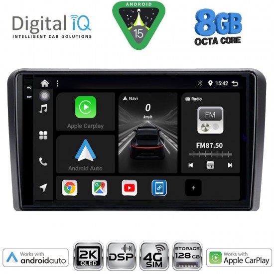 DIGITAL IQ BXF 11455_CPAA (9inc) MULTIMEDIA TABLET for NISSAN PRIMERA P12 mod. 2001-2008