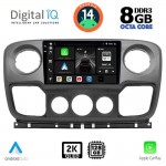 DIGITAL IQ BXF 11463_CPAA (10inc) MULTIMEDIA TABLET for NISSAN NV400 - OPEL MOVANO - RENAULT MASTER mod. 2010-2020
