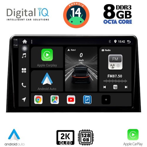 DIGITAL IQ BXF 11082_CPAA (10inc) MULTIMEDIA TABLET for CITROEN BERLINGO – OPEL COMBO – PEUGEOT PARTNER – TOYOTA PROACE mod. 2018-2026 - FIAT DOBLO mod. 2022-2026