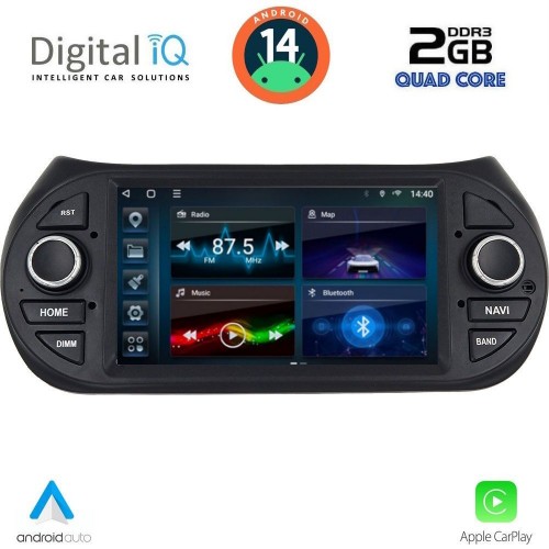 DIGITAL IQ BLD 092_CPA (7" DECK) MULTIMEDIA for CT NEMO – FT FIORINO-QUBO – PG BIPPER mod. 2008-2018