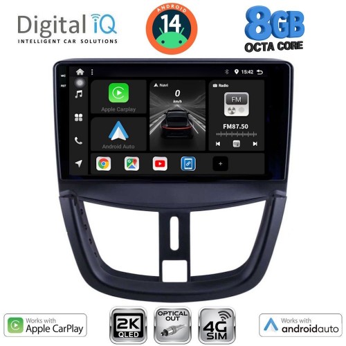 DIGITAL IQ BXK 20507_CPAA (9inc) MULTIMEDIA TABLET for PEUGEOT 207 mod. 2007-2014