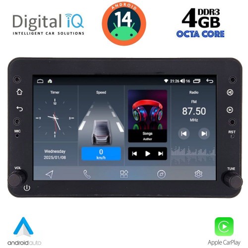DIGITAL IQ BLG 459_CPA (7" DECK) MULTIMEDIA SYSTEM for ALFA ROMEO 159 – SPIDER – BRERA mod. 2004-2012