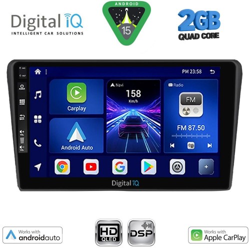 DIGITAL IQ BXC 3704BL_CPAA (9inc) MULTIMEDIA TABLET for TOYOTA AVENSIS (T25) mod. 2003-2009 (BLACK)