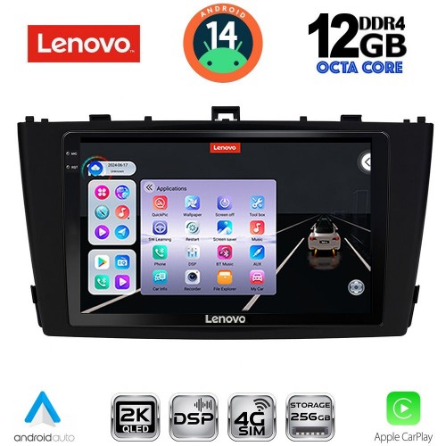 LENOVO SSZ 12705BL_CPA (9inc) MULTIMEDIA TABLET for TOYOTA AVENSIS (T27) mod. 2009-2015 (BLACK)
