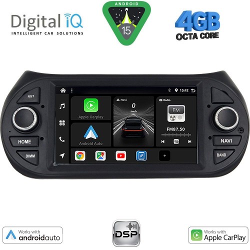 DIGITAL IQ BXF 692_CPAA (7" DVD) MULTIMEDIA SYSTEM for CT NEMO – FT FIORINO-QUBO – PG BIPPER mod. 2008-2018