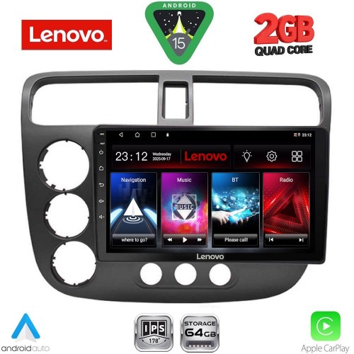 LENOVO LVD 2187_CPA (9inc) MULTIMEDIA TABLET for HONDA CIVIC 4D mod. 2001-2006