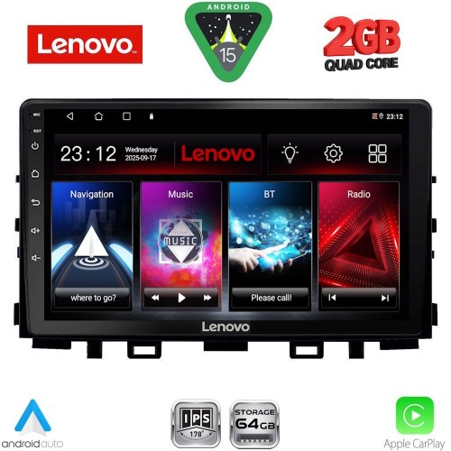 LENOVO LVD 2316_CPA (9inc) MULTIMEDIA TABLET for KIA RIO mod. 2018-2025 – STONIC mod. 2017-2025