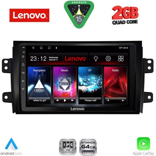 LENOVO LVD 2688_CPA (9inc) MULTIMEDIA TABLET for FIAT SEDICI – SUZUKI SX4 mod. 2005-2013