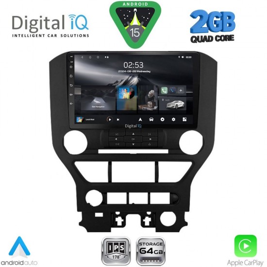 DIGITAL IQ RSD 1166_CPA (9inc) MULTIMEDIA TABLET for FORD MUSTANG mod. 2015-2020