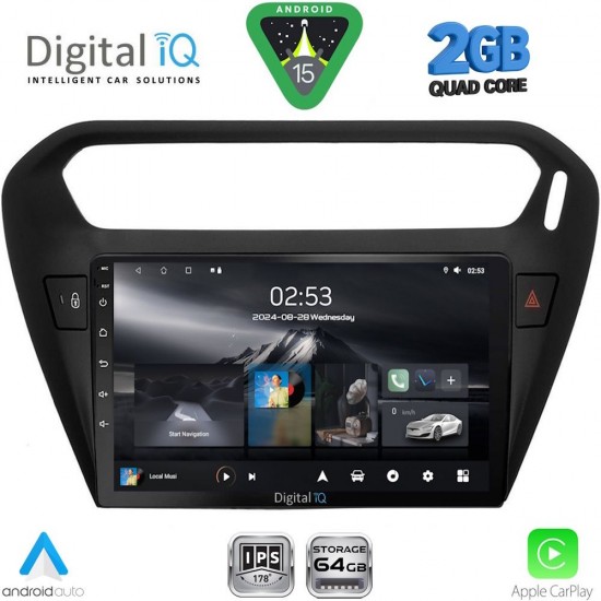 DIGITAL IQ RSD 1511BL_CPA (9inc) MULTIMEDIA TABLET for CITROEN ELYSEE – PEUGEOT 301 mod. 2013-2026 (BLACK) DIGITAL IQ RSD 1511BL_CPA (9inc) MULTIMEDIA TABLET for CITROEN ELYSEE – PEUGEOT 301 mod. 2013-2026 (BLACK)