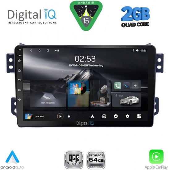 DIGITAL IQ RSD 1682_CPA (9inc) MULTIMEDIA TABLET for OPEL AGILA - SUZUKI SPLASH mod. 2008-2018