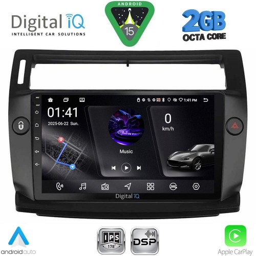 DIGITAL IQ RSF 4084BL_CPA (9inc) MULTIMEDIA TABLET for CITROEN C4  mod. 2004-2011 (BLACK)