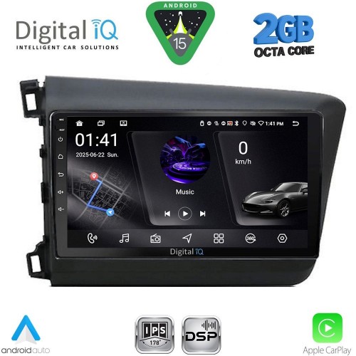 DIGITAL IQ RSF 41904D_CPA (9inc) MULTIMEDIA TABLET for HONDA CIVIC  4Doors mod. 2012-2016