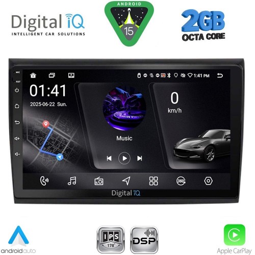 DIGITAL IQ RSF 4136_CPA (9inc) MULTIMEDIA TABLET for FIAT BRAVO mod. 2007-2019