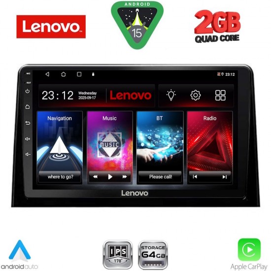 LENOVO LVD 2082_CPA (10inc) MULTIMEDIA TABLET for CITROEN BERLINGO – OPEL COMBO – PEUGEOT PARTNER – TOYOTA PROACE mod. 2018-2026 - FIAT DOBLO mod. 2022-2026