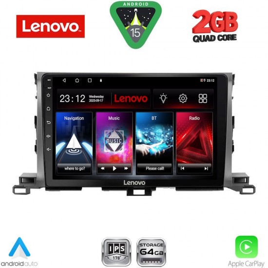 LENOVO LVD 2700_CPA (10inc) MULTIMEDIA TABLET for TOYOTA HIGHLANDER mod. 2014-2019