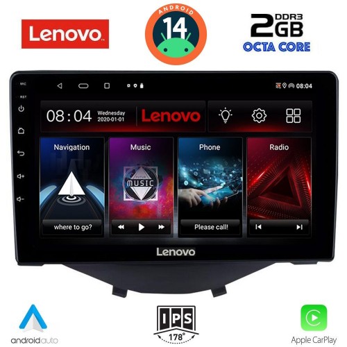 LENOVO LVF 5715_CPA CLIMA (9inc) MULTIMEDIA TABLET for CITROEN C1-PEUGEOT 108-TOYOTA AYGO mod. 2014-2022