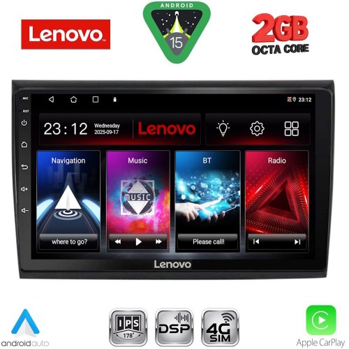 LENOVO LVF 5136_CPA (9inc) MULTIMEDIA TABLET for FIAT BRAVO mod. 2007-2019