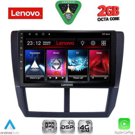 LENOVO LVF 5662_CPA (9inc) MULTIMEDIA TABLET for SUBARU FORESTER - IMPREZA - XV mod. 2008-2013