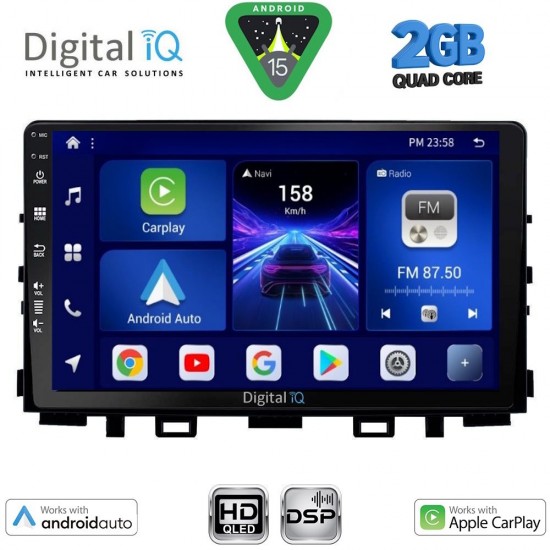 DIGITAL IQ BXC 3316_CPAA (9inc) MULTIMEDIA TABLET for KIA RIO mod. 2018-2026 – STONIC mod. 2017-2026