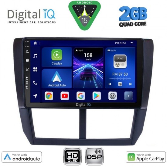DIGITAL IQ BXC 3662_CPAA (9inc) MULTIMEDIA TABLET for SUBARU FORESTER – IMPREZA – XV mod. 2008-2013