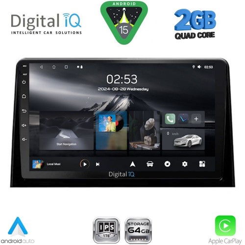DIGITAL IQ RSD 1082_CPA (10inc) MULTIMEDIA TABLET for CITROEN BERLINGO – OPEL COMBO – PEUGEOT PARTNER – TOYOTA PROACE mod. 2018-2026 - FIAT DOBLO mod. 2022-2026