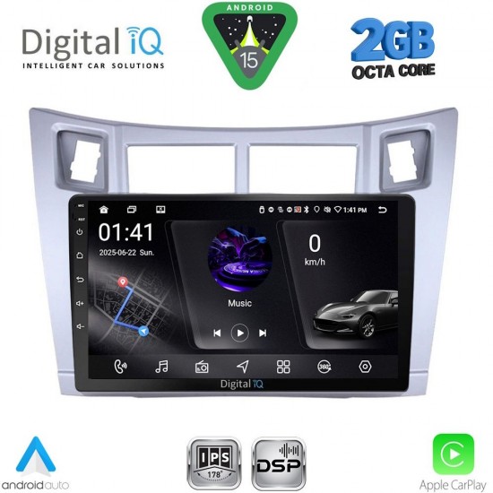 DIGITAL IQ RSF 4736SL_CPAA (9inc) MULTIMEDIA TABLET for TOYOTA YARIS mod. 2006-2011 (SILVER)