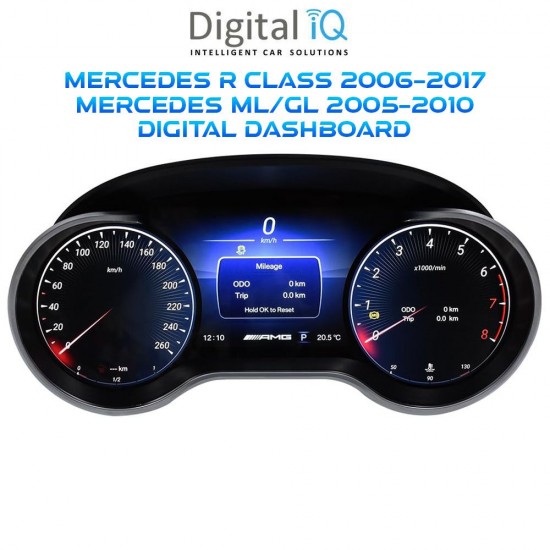 DIGITAL IQ DGU 996_DC (12.3in) DIGITAL CLUSTER for MERCEDES R CLASS mod. 2006-2017 - ML - GL mod. 2005-2010