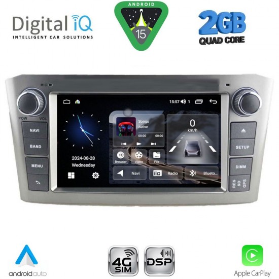 DIGITAL IQ BLF 325SL_CPA (7" DECK) MULTIMEDIA OEM for TOYOTA AVENSIS (T25) mod. 2003-2009 (SILVER)