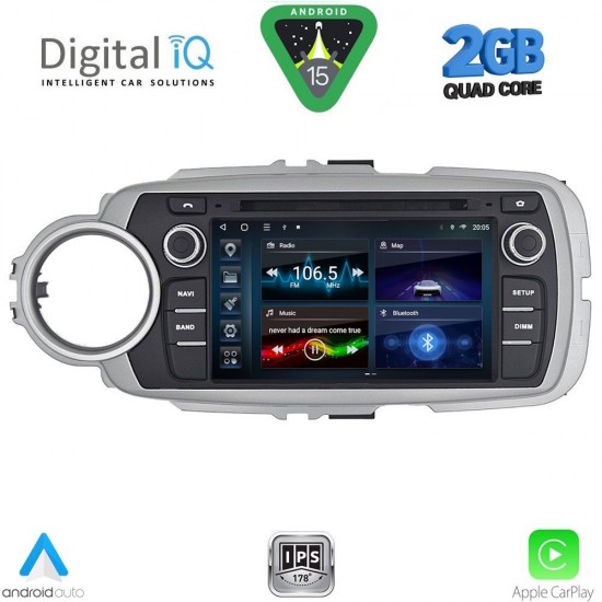 DIGITAL IQ BLD 030_CPA (7" DECK) MULTIMEDIA SYSTEM for TOYOTA YARIS mod. 2011-2020