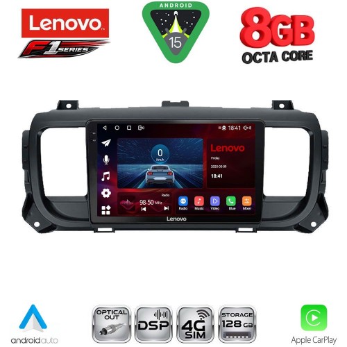 LENOVO SSR 10729_CPA (9inc) MULTIMEDIA TABLET for CITROEN JUMPY-SPACETOURER – PEUGEOT EXPERT-TRAVELLER – TOYOTA PROACE mod. 2016-2026
