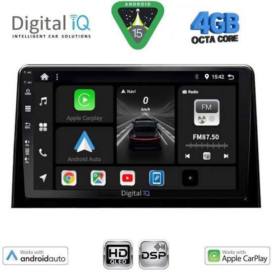 DIGITAL IQ BXF 6082_CPAA (10inc) MULTIMEDIA TABLET for CITROEN BERLINGO – OPEL COMBO – PEUGEOT PARTNER – TOYOTA PROACE mod. 2018-2026 - FIAT DOBLO mod. 2022-2026