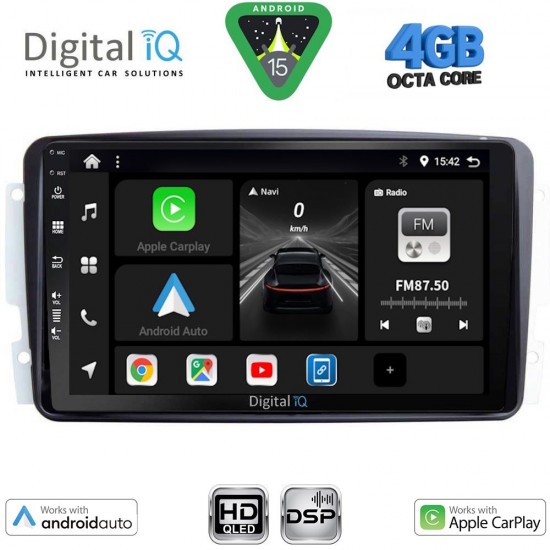 DIGITAL IQ BXF 6401_CPAA (9inc) MULTIMEDIA TABLET for MERCEDES CLK (W209) mod. 2000-2004