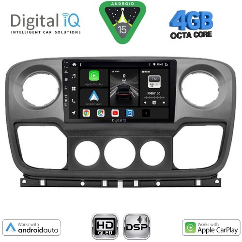 DIGITAL IQ BXF 6463_CPAA (10inc) MULTIMEDIA TABLET for NISSAN NV400 - OPEL MOVANO - RENAULT MASTER mod. 2010-2020