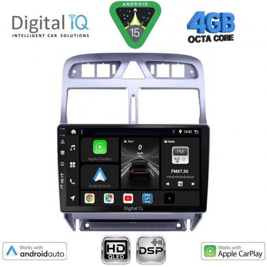 DIGITAL IQ BXF 6512_CPAA (9inc) MULTIMEDIA TABLET for PEUGEOT 307 mod. 2001-2008