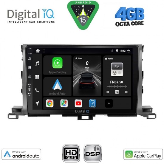 DIGITAL IQ BXF 6700_CPAA (10inc) MULTIMEDIA TABLET for TOYOTA HIGHLANDER mod. 2014-2019
