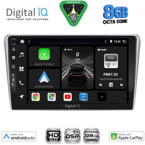 DIGITAL IQ BXF 7704SL_CPAA (9inc) MULTIMEDIA TABLET for TOYOTA AVENSIS (T25) mod. 2003-2009 (SILVER)
