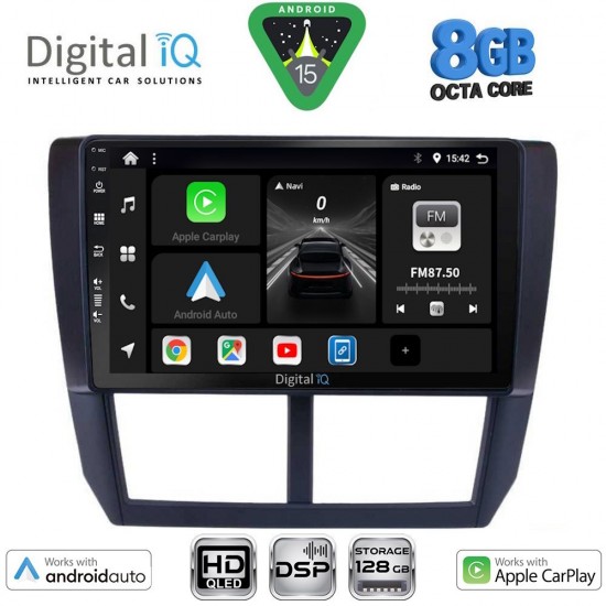 DIGITAL IQ BXF 7662_CPAA (9inc) MULTIMEDIA TABLET for SUBARU FORESTER - IMPREZA - XV mod. 2008-2013