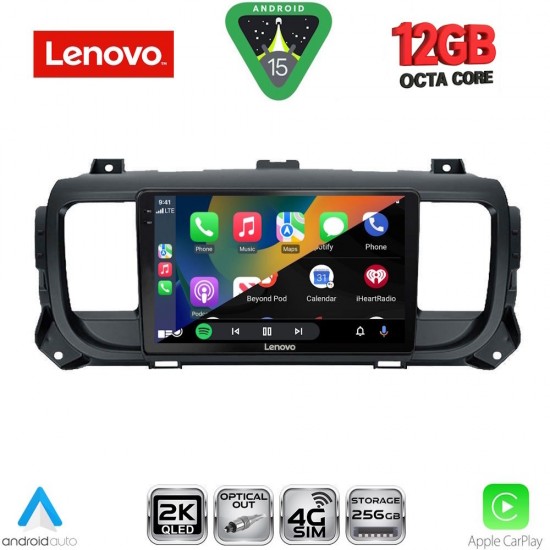 LENOVO SSZ 12729_CPA (9inc) MULTIMEDIA TABLET for CITROEN JUMPY-SPACETOURER – PEUGEOT EXPERT-TRAVELLER - TOYOTA PROACE mod.2016-2026
