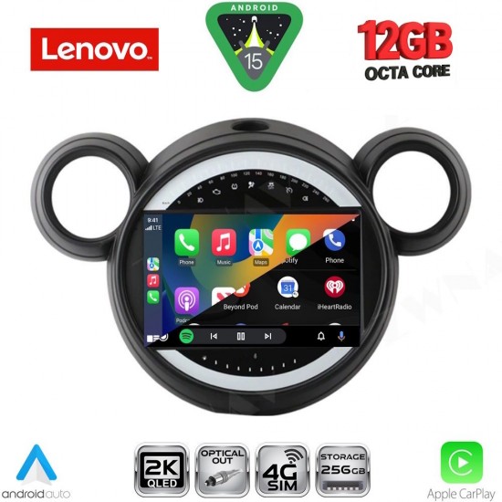 LENOVO SSZ 12065_CPA (9inc) MULTIMEDIA TABLET for MINI COUNTRYMAN (R60) mod. 2010-2016 - PACEMAN (R61) mod. 2013-2016