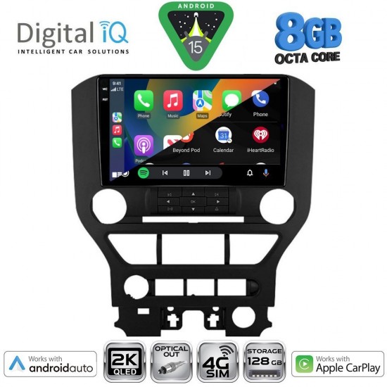 DIGITAL IQ BXK 20166_CPAA (9inc) MULTIMEDIA TABLET for FORD MUSTANG mod. 2015-2020