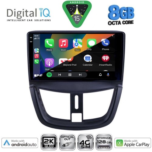 DIGITAL IQ BXK 20507_CPAA (9inc) MULTIMEDIA TABLET for PEUGEOT 207 mod. 2007-2014