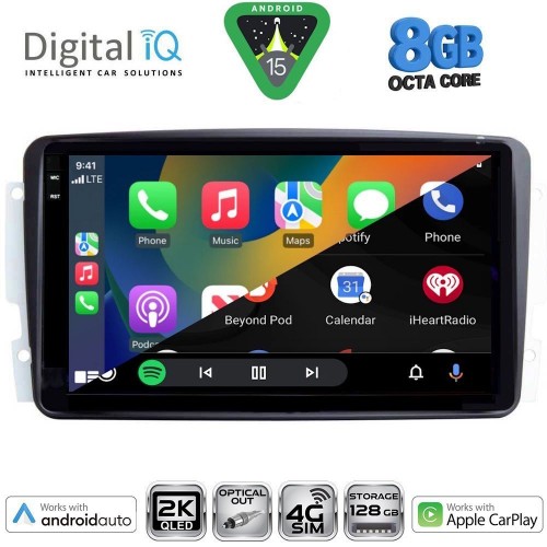 DIGITAL IQ BXK 20401_CPAA (9inc) MULTIMEDIA TABLET for MERCEDES CLK (W209) mod. 2000-2004