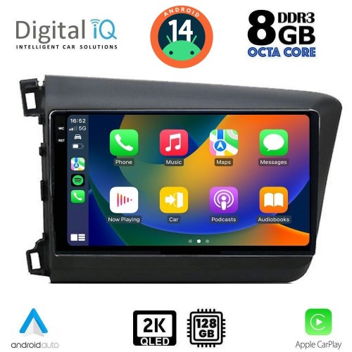 DIGITAL IQ BXF 111904D_CPAA (9inc) MULTIMEDIA TABLET for HONDA CIVIC 4Doors mod. 2012-2016